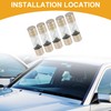 Partuto 5 Pcs 80A Universal AGU Fuse - Metal Glass