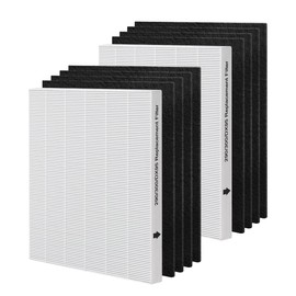 (2+8) 290/300/DX95 Replacement Filter Compatible with Fellowes AeraMax 290 300 DX95 Air Purifier HF-300 AP-300PH, 9287201