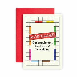 Huxters Funny New Home Card Congratulations on your New Home New Beginnings New Property - 14.8cm (New Home)