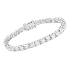 Gem's Beauty tennis bracelets for women men silver tennis bracelet 925 silver cubic zirconia 6.5 inches-9 inches 3mm-6.5mm, 7inch, Silver, Cubic Zirconia