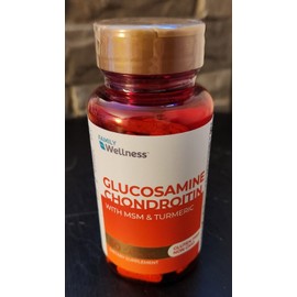 Family Wellness Glucosaminw Chondroitin With MSM And Tumeric 60 caplets Exp 2026