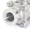 QiiMii Stainless Steel 304 Vacuum Ball Valve Clamp Valve with