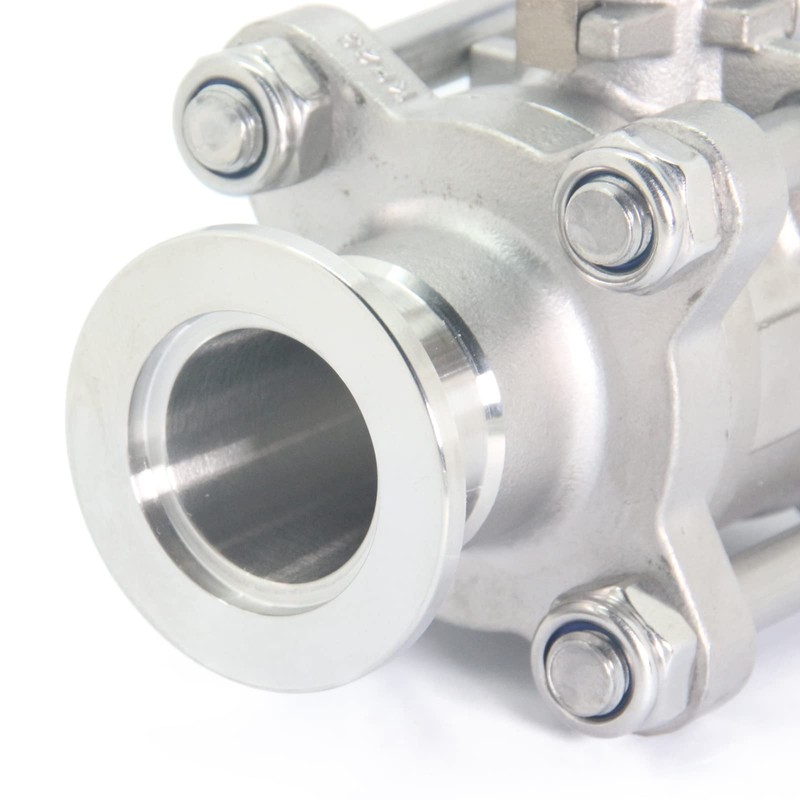 QiiMii Stainless Steel 304 Vacuum Ball Valve Clamp Valve with