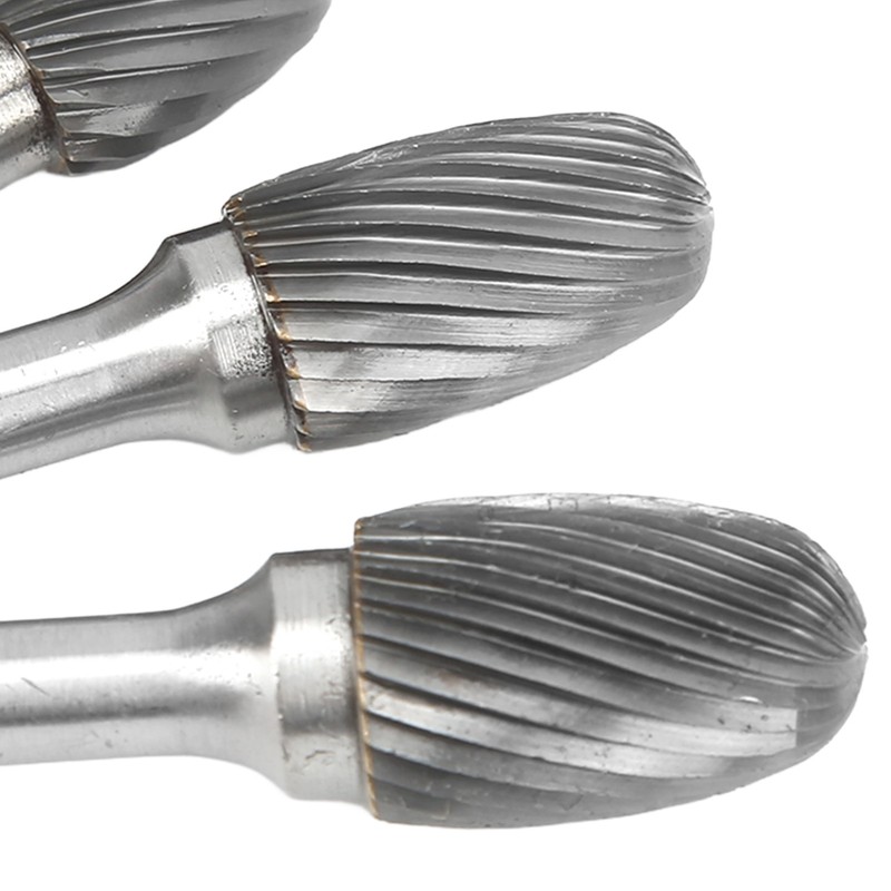 Single Cut Carbide Rotary Burr File Set 6mm Shank Diameter