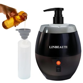 LINBEAUTI Massage Oil Heater with Oil Bottle Dispenser Heats Liquids Such as Massage Oils, Lotions and Shower Gels, Ideal for Home, Professionals, Salons, Spas
