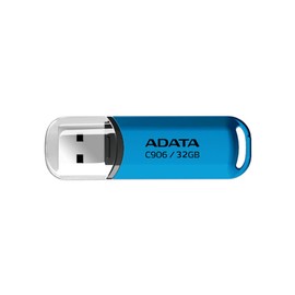 ADATA C906 32GB USB 2.0 Flash Drive | Diseño Elegante y Compacto | Almacenamiento Confiable y Estilo Urbano | con OStoGO y UFDtoGo para Mayor Funcionalidad (Azul)
