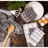 DII Waffle Weave Kitchen Collection, 100% Cotton, Kitchen Set, Gray
