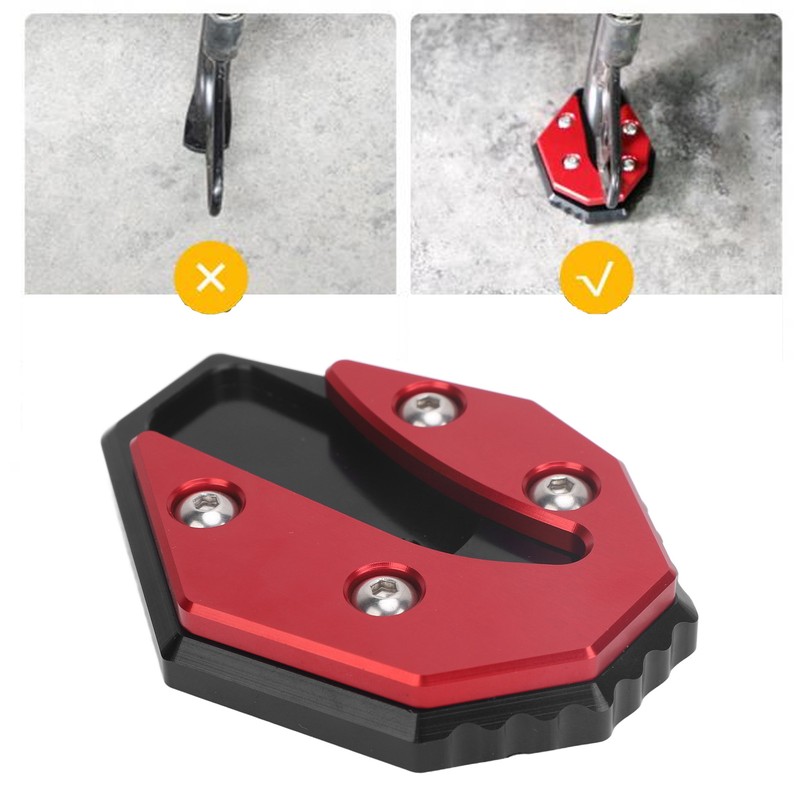 Motorcycle Kickstand Pad Enlarger Plate Anti Sinking Foot Widening Stand