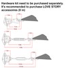 LOVE STORY 16' x 20' Sun Shade Sail Rectangle Large