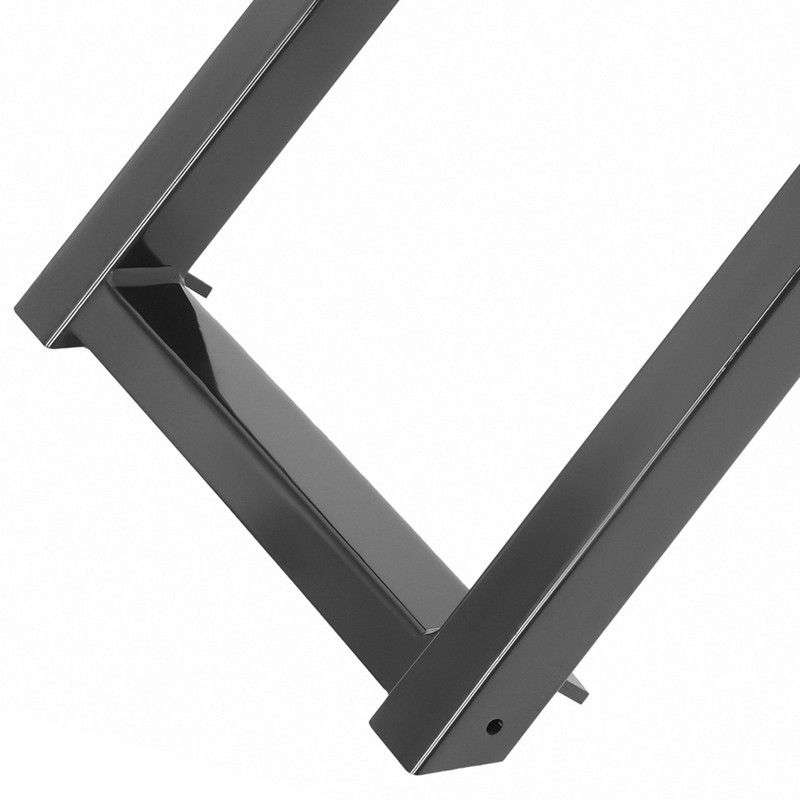 KUAFU Truck Step 2-Rung Retractable Tailgate Ladder Black Powder Coated