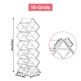 Lippenstift Organizer, 16 Plätze Lipstick Organizer, Transparent Lippenstift Halter, Organizer für Lipgloss, Lippenstifte Display Tower, Lipgloss Behälter, für Bad Waschtischplatte und Schminktisch