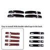 Gloss Black Door Handle Cover Trim for Land Rover Range