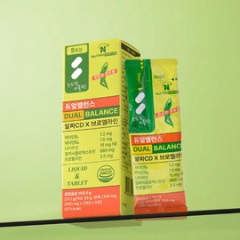Vitamin Bank Nutraways Dual Balance Alpha CD Bromelain 5 sachets x 2 packs per box / 비타민뱅크 뉴트라웨이즈 듀얼밸런스 알파CD 브로멜라인 5포 x 1박스 2개입