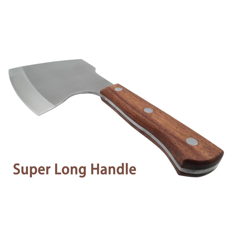 Carimee Meat Cleaver Knife, Butcher Axe Bone Chopper, Heavy Duty