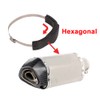 MOTO4U Motorcycle Universal Hexagon Muffler Slider Muffler Guard Muffler Heat