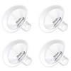 4pc 19mm Oval Flanges Shields Built-in Soft Edges Compatible with