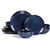 Vicrays 12-Piece Ceramic Dinnerware Set, Dinner Plates, Salad Plates &