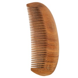 SAFIGLE 1Pc Chic Moon Shaped Verawood Hair Comb Natural Massage Comb for All Hair Types Static No Frizz Easy Detangling