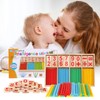 camelize camelize Montessori mathematisches Spielzeug Holz,Rechenstäbchen,Zahlenlernspiel, Pädagogisches Mathe-Spielzeug für Kinder