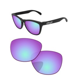 PapaViva Replacement Lenses for Oakley Frogskin OO9013 55mm Sunglass Pure Performance Magenta Golf Pro+