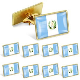 12/Pack Guatemala Flag Pins Bulk - Metal Guatemalan National Lapel Pin Souvenir Badge Travel Hat Brooch pin