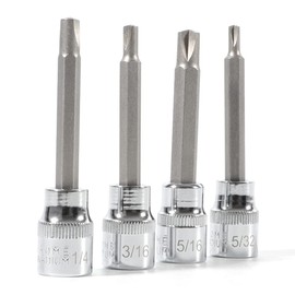 EnRand 8755 Clutch Head Bit Socket Set, Fits for Repairing Figure 8" Screws on Older Chevy Cars and Trucks,Pack of 4