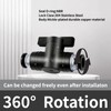 ANHAN 5/16 Push to Connect Ball Valve Union Air Flow