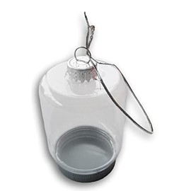 Mason Jar Clear Plastic Ornament Globe - Craft Project to Fill with a Memory or Keepsake - 2.5 x 4.5 Inches