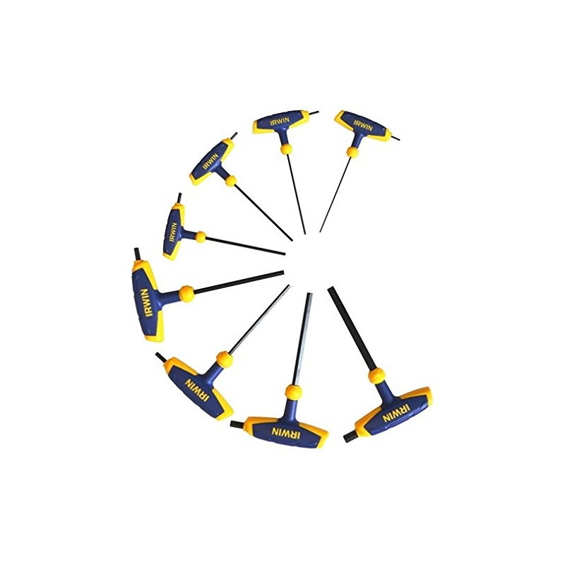 IRWIN IRWT10771-TBK T10771 T Handle Hex Key Set (8 Pieces)