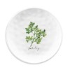 BUZZ SET OF 4 - Melamine WHITE GARDEN HERBS Side