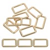 PATIKIL Flat Metal Rectangle Rings 1-1/2" / 38mm, 8 Pcs