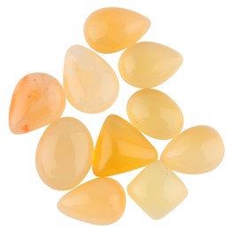 CRYSTALIS 10pcs Natural Mexican Fire Opal, Loose Gemstone, Wholesale Bulk Cabochons, Jewelry Making Supply, Chakra Healing Polished Stones, Wire Wrapping, DIY, Gem Collection, 6-8mm