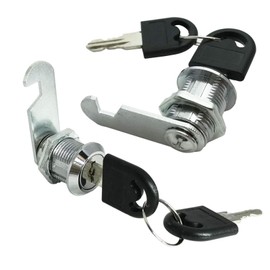 TOP-VIGOR 2Pcs Drawer Cabinet Cam Lock, Zinc Alloy Security Mailbox Lock Cupboard Door Lock with Keys for Cabinet Drawer Mail Box Door Toolbox, Keyed Different