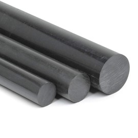 POM Round Rod Black Diameter 12 mm Length 400 mm Solid Plastic Rod