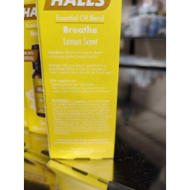Halls 3 Halls Essential  Oul Blend Breathe Mentho Lemon Scent .33fl oz