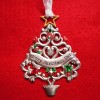 GANZ NEW Colorful Tree Design Ornament from Ganz, "Merry Christmas