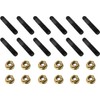 16 Sets M8x45mm Exhaust Manifold Stud Bolt Kit Compatible with