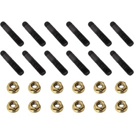 16 Sets M8x45mm Exhaust Manifold Stud Bolt Kit Compatible with Nissan Replacement