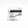 DOJA Barcelona Threaded Fitting 90º Brass Chrome-Plated 1 Inch Male