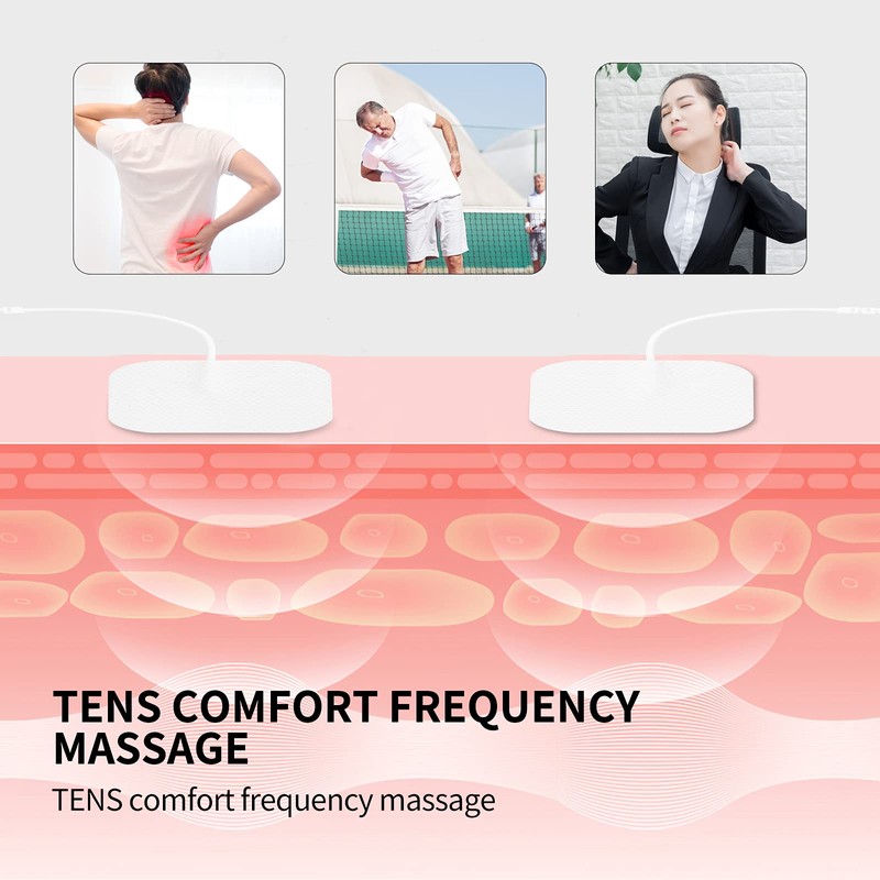 Tens Machine Pads, 40 Pack Tens Pads Replacement Electrodes Pads