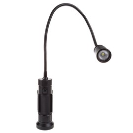 Stalwart CREE LED Work Light - 550 Lumen Magnetic Light Lamp with Flexible Gooseneck - Portable LED Lamp for Sewing, Crafting, or Workbench (Black)