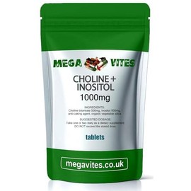 Choline & INOSITOL Tablets 1000mg x 120 - MEGAVITES