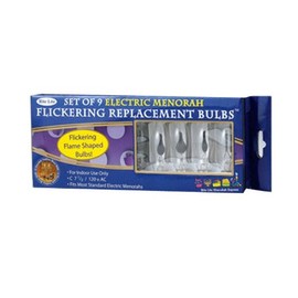 Flickering Flame-Shaped Bulbs For Electric Menorah