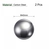 sourcing map 2pcs 40mm Carbon Steel Bearing Balls Precision Polished