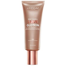 L'Oréal Paris Maquillaje True Match Lumi Glotion, Potenciador de brillo natural, Iluminador, Gotas bronceadoras para un brillo bañado por el sol, 903 