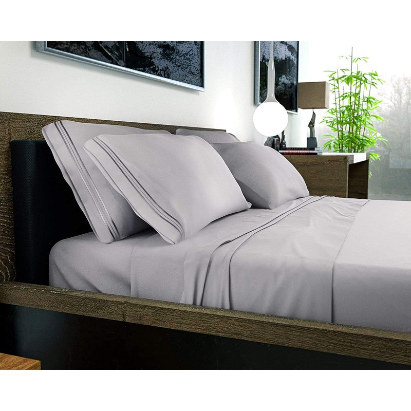 DREAMCARE 6 Piece Deep Pocket Sheets Microfiber Sheets Bed Sheets