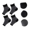 Healeved 2pairs Compression Ankle Socks Moisture-wicking Toeless Design for Plantar