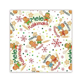 Island Heritage Hawaiian Wrapping Paper Set of 2 Rolls Aloha Treats Mele Kalikikmaka