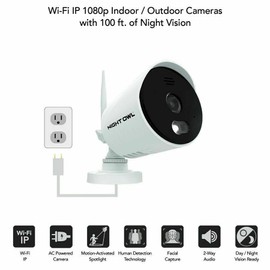 Night Owl WNIP-2LTA-BS Add On WiFi 1080p CONFIRM WNVR MODEL