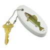 GRAPHICS & MORE Walleye Fishing Floating Keychain Oval Foam Fishing
